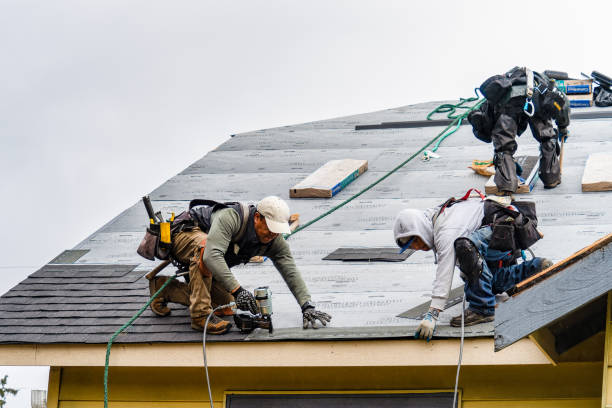 Professional Gutter Installation technician working in Klingerstown, PA